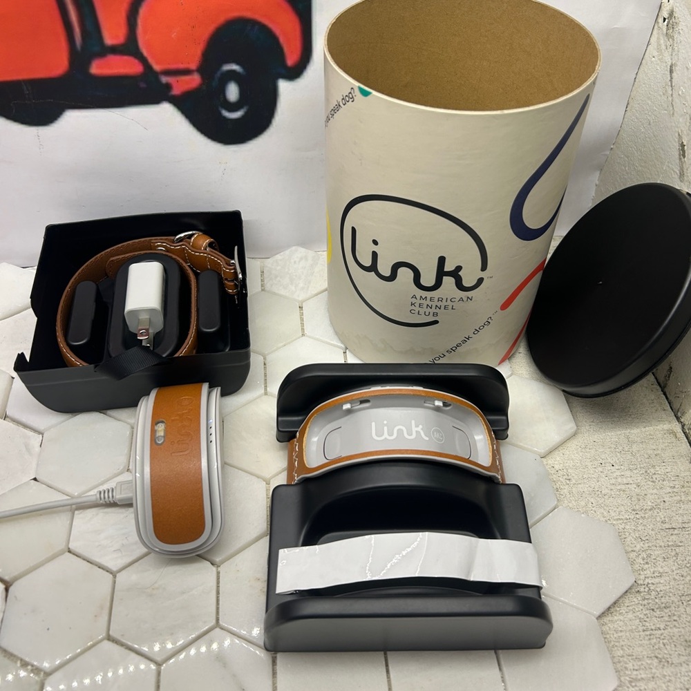Link AKC Smart Dog Collar - GPS Location Tracker, Activity Monitor, and More